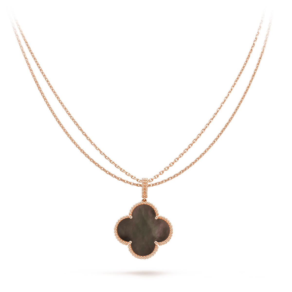 [⭐Lioran]CLOVER 25MM GOLD DARK MOP BIG CLOVER NECKLACE