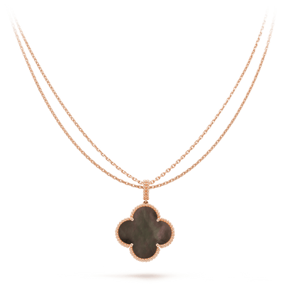 [⭐Lioran]CLOVER 25MM GOLD DARK MOP BIG CLOVER NECKLACE
