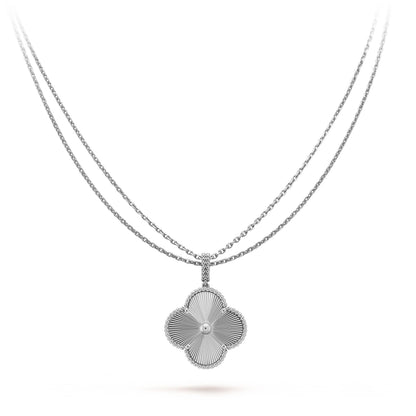 [⭐Lioran]CLOVER 25MM SILVER BIG CLOVER NECKLACE