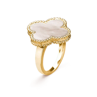 [⭐Lioran]CLOVER WHITE MOP RING