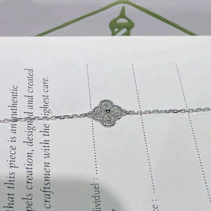 [⭐Lioran]CLOVER  SINGLE FLOWER BRACELET SILVER