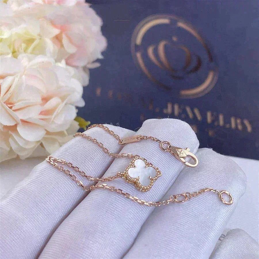 [⭐Lioran]CLOVER WHITE MOP SINGLE FLOWER BRACELET