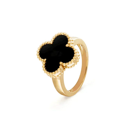 [⭐Lioran]CLOVER ONYX RING