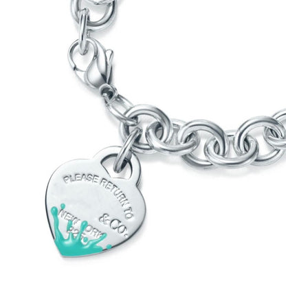 [Lioran]LOVE HEART RETURN TO TIF SILVER BRACELET