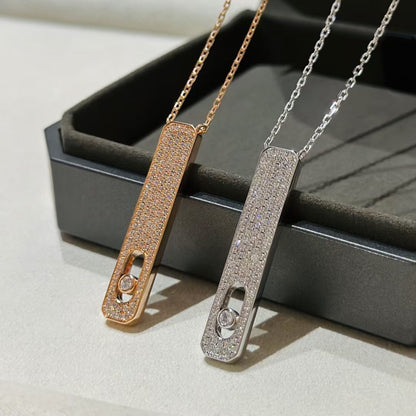 [⭐Lioran]MY FIRST DIAMOND PAVED NECKLACE