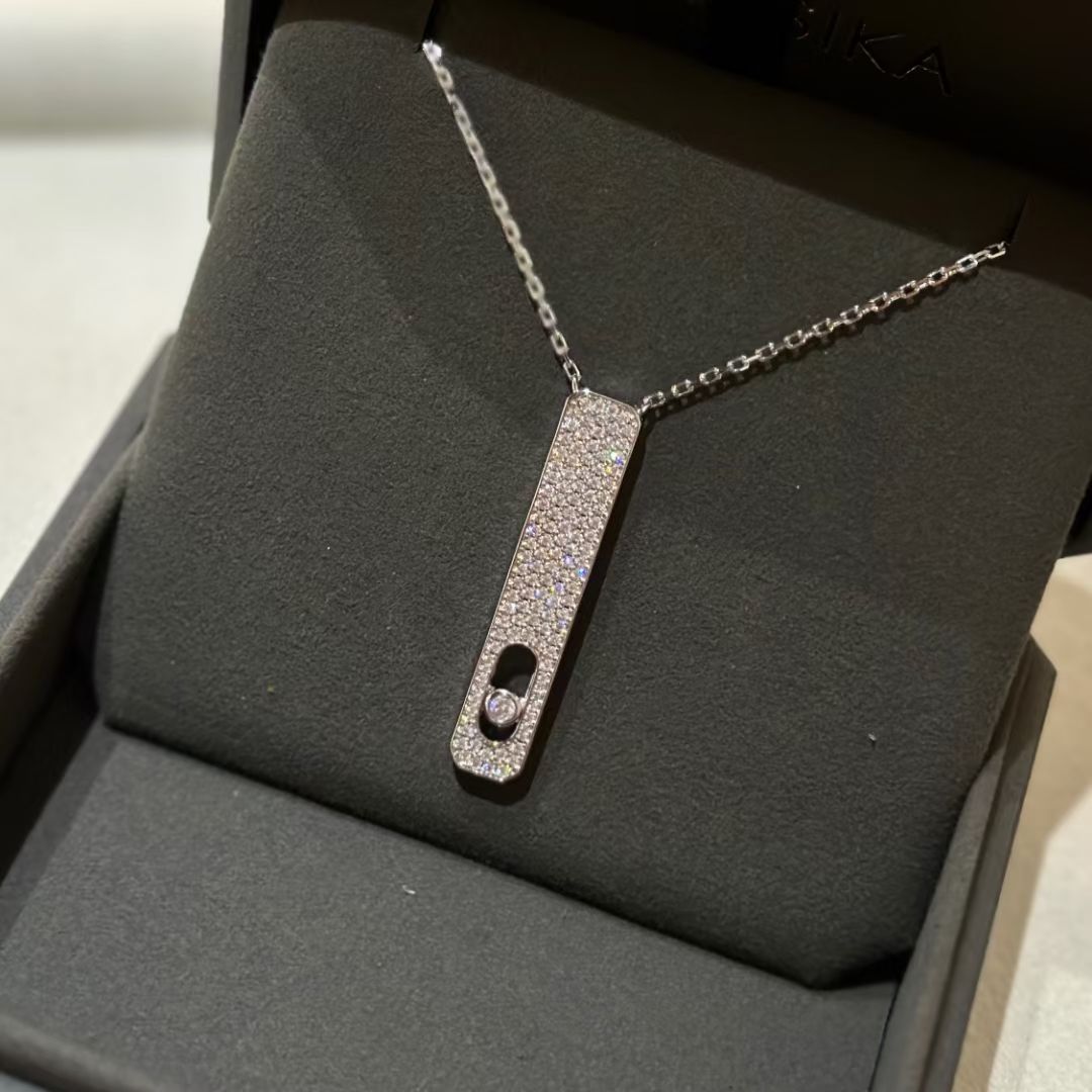 [⭐Lioran]MY FIRST DIAMOND PAVED NECKLACE