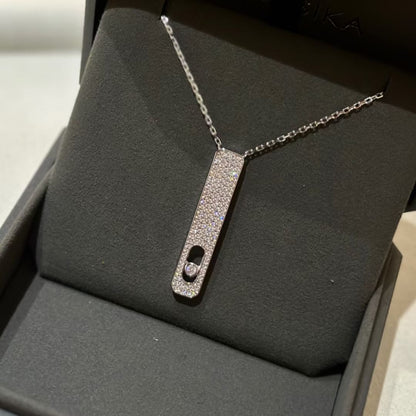 [⭐Lioran]MY FIRST DIAMOND PAVED NECKLACE