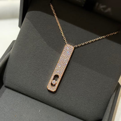 [⭐Lioran]MY FIRST DIAMOND PAVED NECKLACE