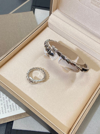 [⭐Lioran]SERPENTI VIPER SILVER BRACELET