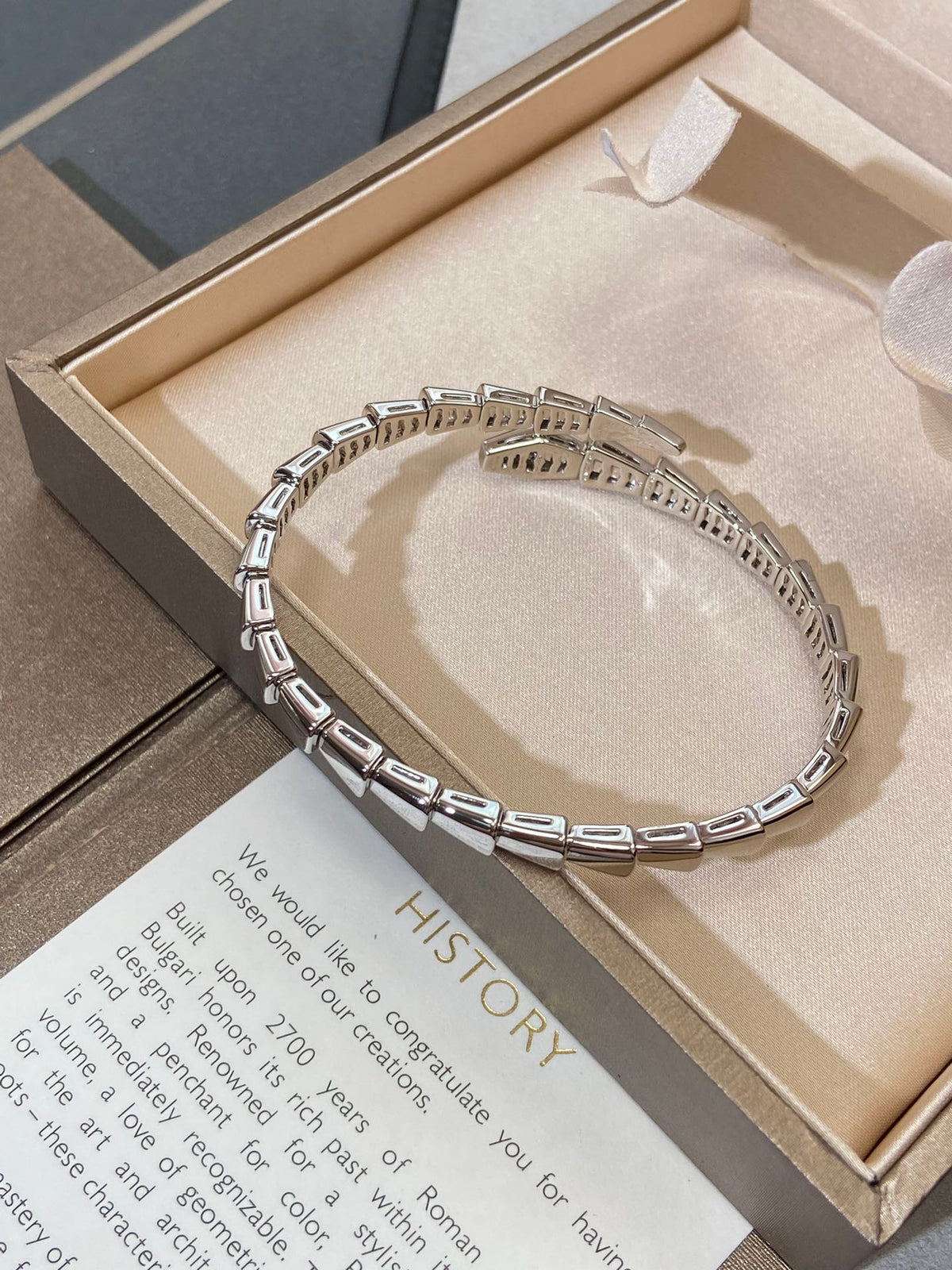 [⭐Lioran]SERPENTI VIPER SILVER BRACELET
