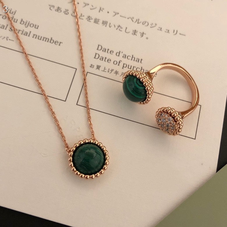 [⭐Lioran]PERLEE COULEURS DIAMOND ROSE GOLD BETWEEN THE FINGER RING