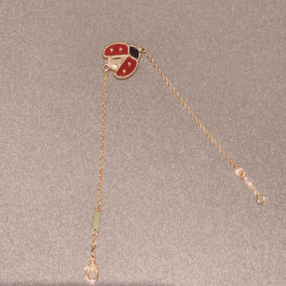 [⭐Lioran]LUCKY SPRING 1 MOTIF PINK GOLD BRACELET