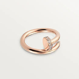 [⭐Lioran]JUSTE RING 2.65MM PINK GOLD DIAMOND
