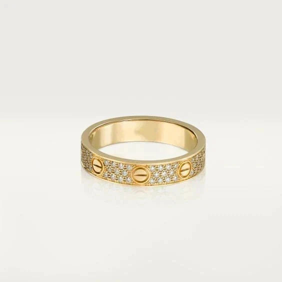 [⭐Lioran]LOVE RING 3.6MM DIAMOND PAVED