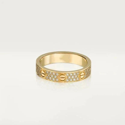 [⭐Lioran]LOVE RING 3.6MM DIAMOND PAVED