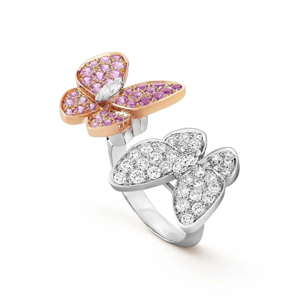 [⭐Lioran]TWIN BUTTERFLY DIAMOND RING