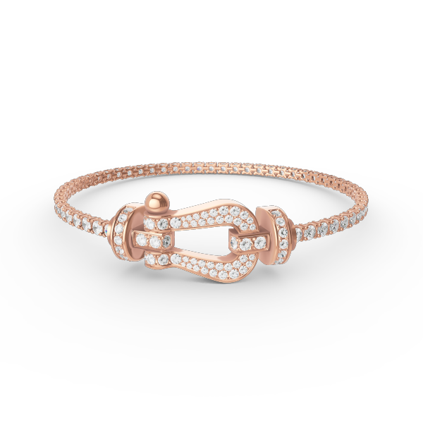 [⭐Lioran]FORCE  LARGE HORSESHOE FULL DIAMOND TENNIS BRACELET